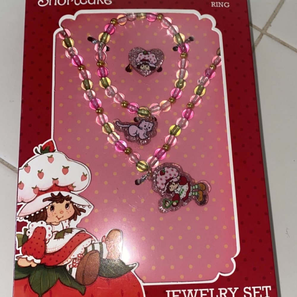 Strawberry shortcake Pink and Yellow Jewelry Set Accessories